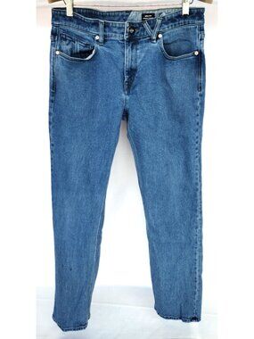 Volcom Solver Jeans Modern Straight Medium Wash Size 33